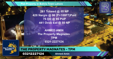 Residential Plot for Sale in Bahria Town, Lahore - (BP-49723)