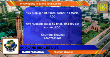 Residential Plot for Sale in Bahria Town, Lahore - (BP-49732)