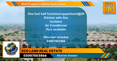 Residential Property for Rent in Bahria Town, Lahore - (BP-49735)