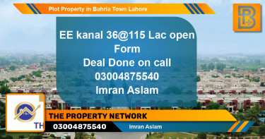 Residential Plot for Sale in Bahria Town, Lahore - (BP-49767)