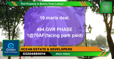 Residential Plot for Sale in Bahria Town, Lahore - (BP-49802)