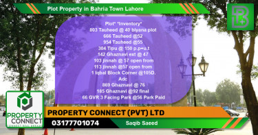 Residential Plot for Sale in Bahria Town, Lahore - (BP-49850)