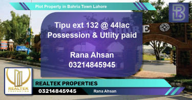 Residential Plot for Sale in Bahria Town, Lahore - (BP-49863)