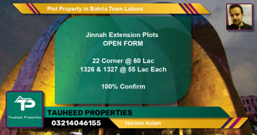 Residential Plot for Sale in Bahria Town, Lahore - (BP-49882)