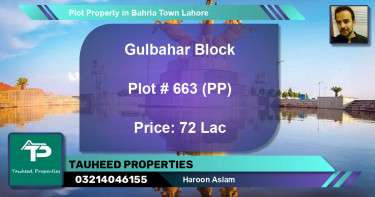 Residential Plot for Sale in Bahria Town, Lahore - (BP-49884)