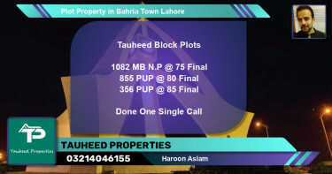 Residential Plot for Sale in Bahria Town, Lahore - (BP-49887)