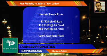 Residential Plot for Sale in Bahria Town, Lahore - (BP-49893)