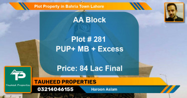 Residential Plot for Sale in Bahria Town, Lahore - (BP-49894)