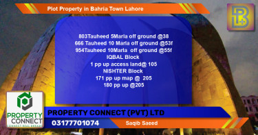 Residential Plot for Sale in Bahria Town, Lahore - (BP-49920)