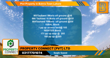 Residential Plot for Sale in Bahria Town, Lahore - (BP-49921)