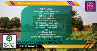 Residential Plot for Sale in Bahria Town, Lahore - (BP-49923)