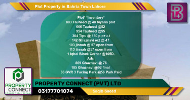 Residential Plot for Sale in Bahria Town, Lahore - (BP-49924)