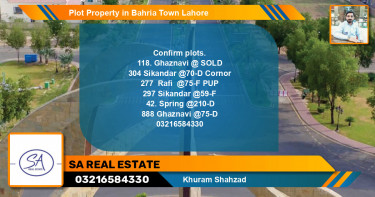 Residential Plot for Sale in Bahria Town, Lahore - (BP-49947)