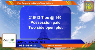 Residential Plot for Sale in Bahria Town, Lahore - (BP-49990)