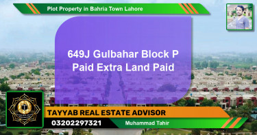 Residential Plot for Sale in Bahria Town, Lahore - (BP-50063)
