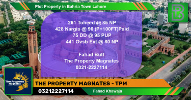 Residential Plot for Sale in Bahria Town, Lahore - (BP-50069)