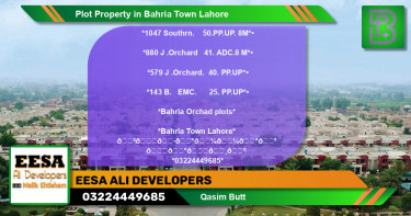 Residential Plot for Sale in Bahria Town, Lahore - (BP-50078)
