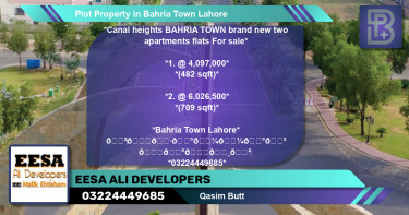 Residential Plot for Sale in Bahria Town, Lahore - (BP-50080)