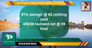Residential Plot for Sale in Bahria Town, Lahore - (BP-50084)