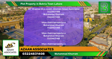 Residential Plot for Sale in Bahria Town, Lahore - (BP-50107)