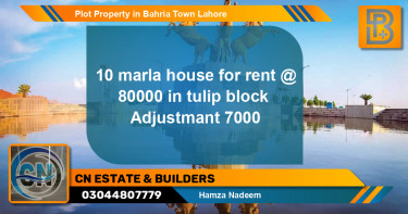 Residential Plot for Sale in Bahria Town, Lahore - (BP-50113)