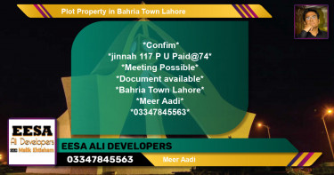 Residential Plot for Sale in Bahria Town, Lahore - (BP-50158)