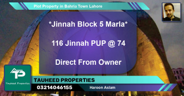 Residential Plot for Sale in Bahria Town, Lahore - (BP-50195)