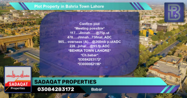 Residential Plot for Sale in Bahria Town, Lahore - (BP-50203)