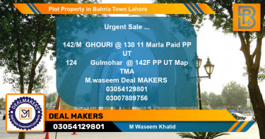 Residential Plot for Sale in Bahria Town, Lahore - (BP-50263)
