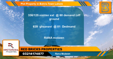Residential Plot for Sale in Bahria Town, Lahore - (BP-50294)