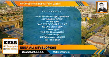 Residential Plot for Sale in Bahria Town, Lahore - (BP-50296)