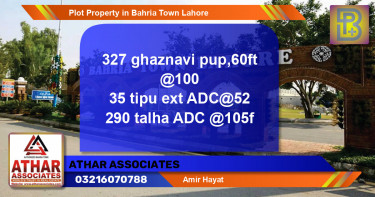 Residential Plot for Sale in Bahria Town, Lahore - (BP-50320)