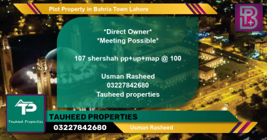 Residential Plot for Sale in Bahria Town, Lahore - (BP-50350)