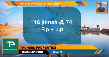 Residential Plot for Sale in Bahria Town, Lahore - (BP-50353)
