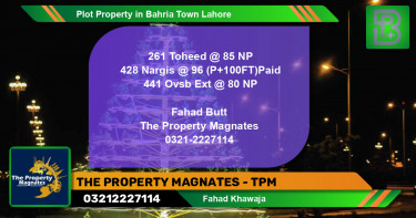 Residential Plot for Sale in Bahria Town, Lahore - (BP-50359)