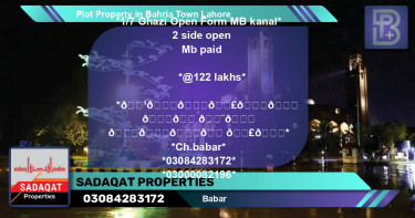 Residential Plot for Sale in Bahria Town, Lahore - (BP-50410)