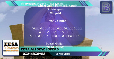 Residential Plot for Sale in Bahria Town, Lahore - (BP-50428)