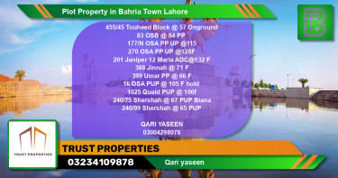 Residential Plot for Sale in Bahria Town, Lahore - (BP-50452)