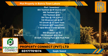 Residential Plot for Sale in Bahria Town, Lahore - (BP-50459)