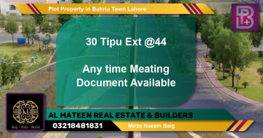 Residential Plot for Sale in Bahria Town, Lahore - (BP-50503)