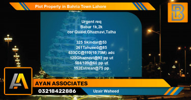 Residential Plot for Sale in Bahria Town, Lahore - (BP-50506)