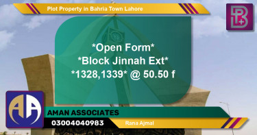 Residential Plot for Sale in Bahria Town, Lahore - (BP-50529)