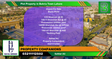 Residential Plot for Sale in Bahria Town, Lahore - (BP-50537)