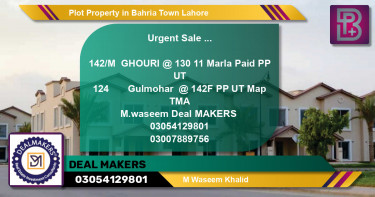 Residential Plot for Sale in Bahria Town, Lahore - (BP-50553)