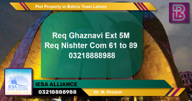 Residential Plot for Sale in Bahria Town, Lahore - (BP-50558)