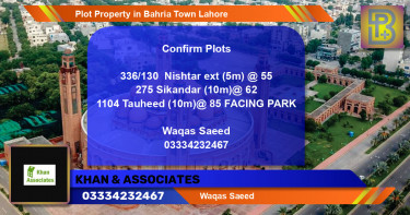 Residential Plot for Sale in Bahria Town, Lahore - (BP-50566)