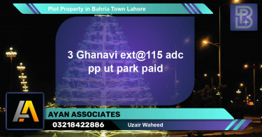 Residential Plot for Sale in Bahria Town, Lahore - (BP-50606)