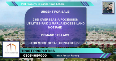 Residential Plot for Sale in Bahria Town, Lahore - (BP-50612)