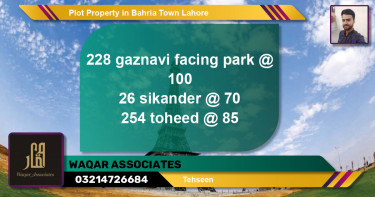 Residential Plot for Sale in Bahria Town, Lahore - (BP-50628)