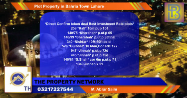 Residential Plot for Sale in Bahria Town, Lahore - (BP-50661)
